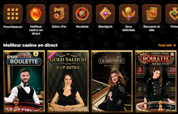 AmunRa Casino Belgique games