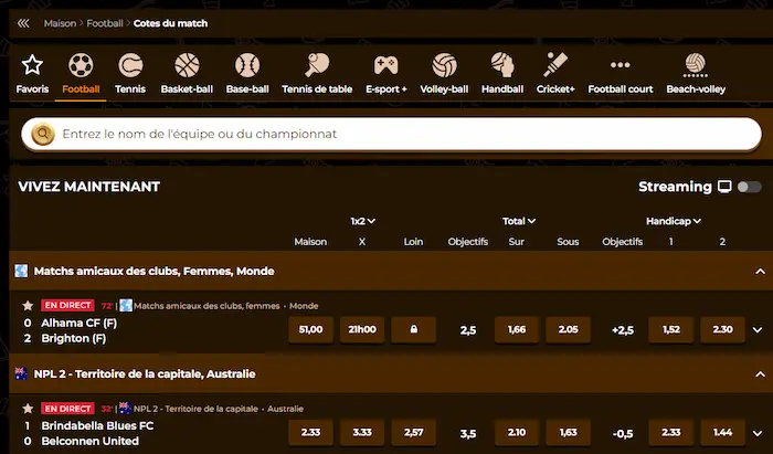 AmunRa Casino Belgique sport lives